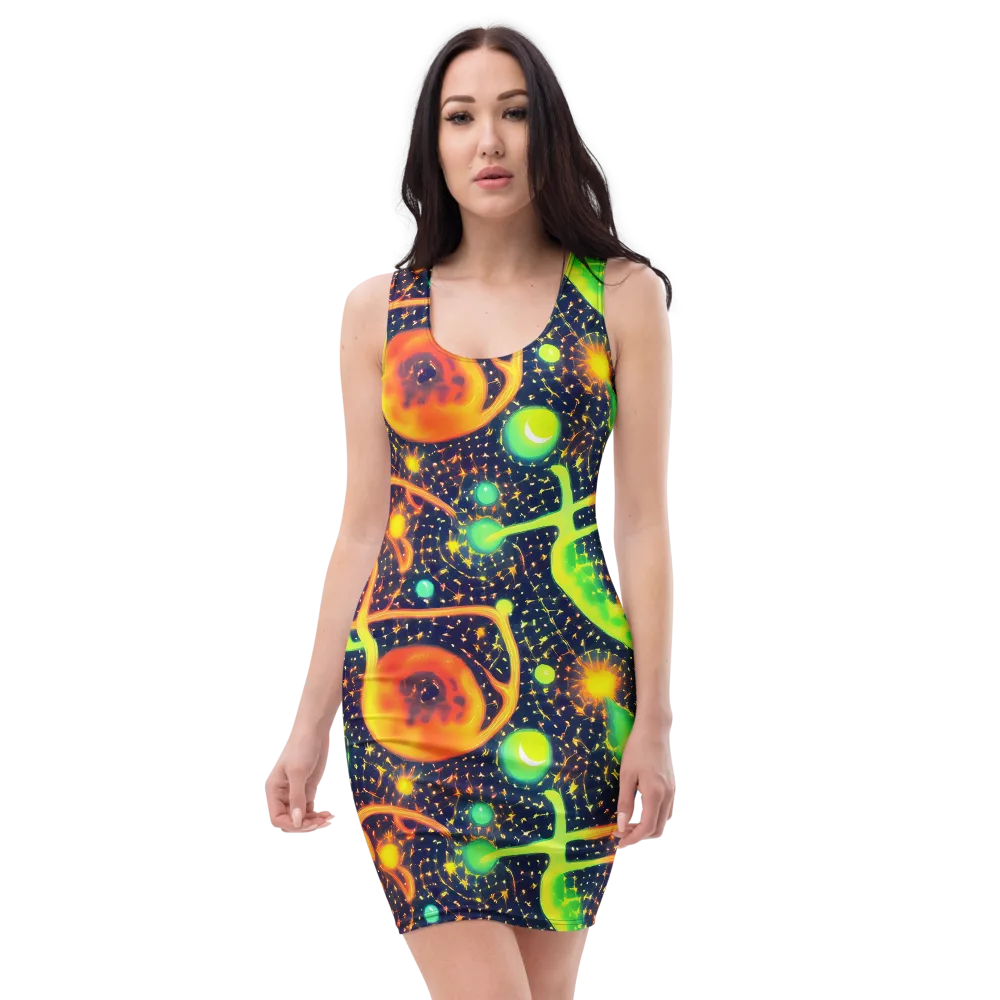 Coorte's Cosmos on Bodycon Dress — Front