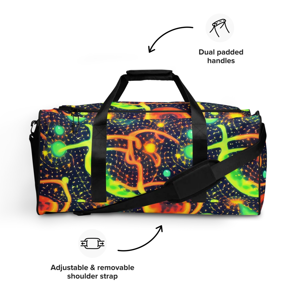 Coorte's Cosmos on Duffle Bag — Front