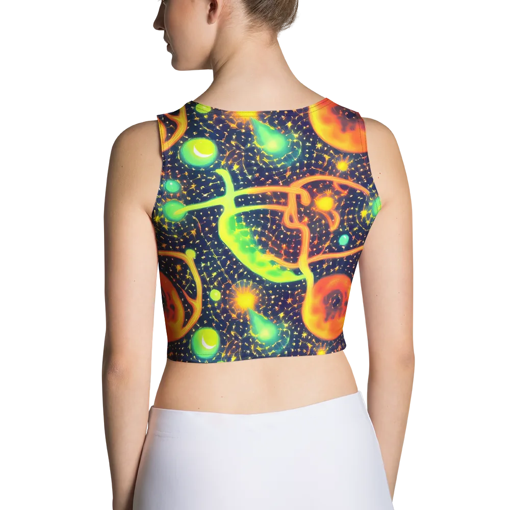 Coorte's Cosmos on Crop Top — Back