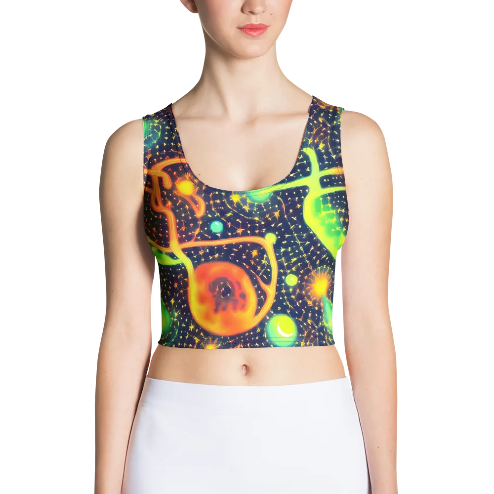 Coorte's Cosmos on Crop Top — Front