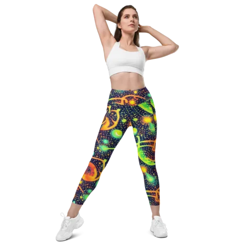 Coorte's Cosmos on a Leggings with Pockets
