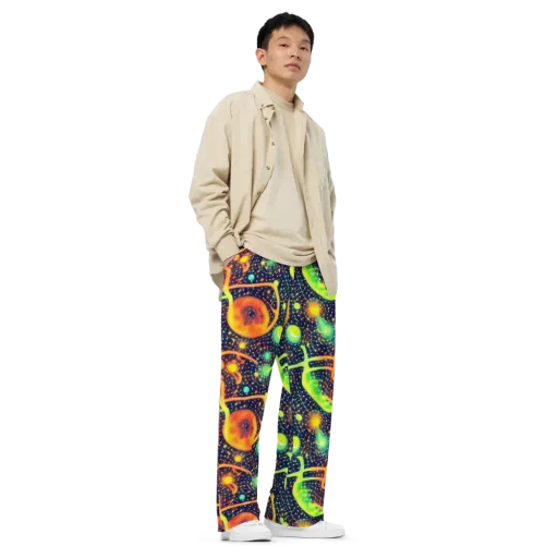 Coorte's Cosmos on a Wide-Leg Pants