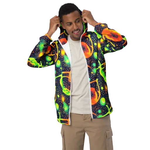 Coorte's Cosmos on a Men's Windbreaker