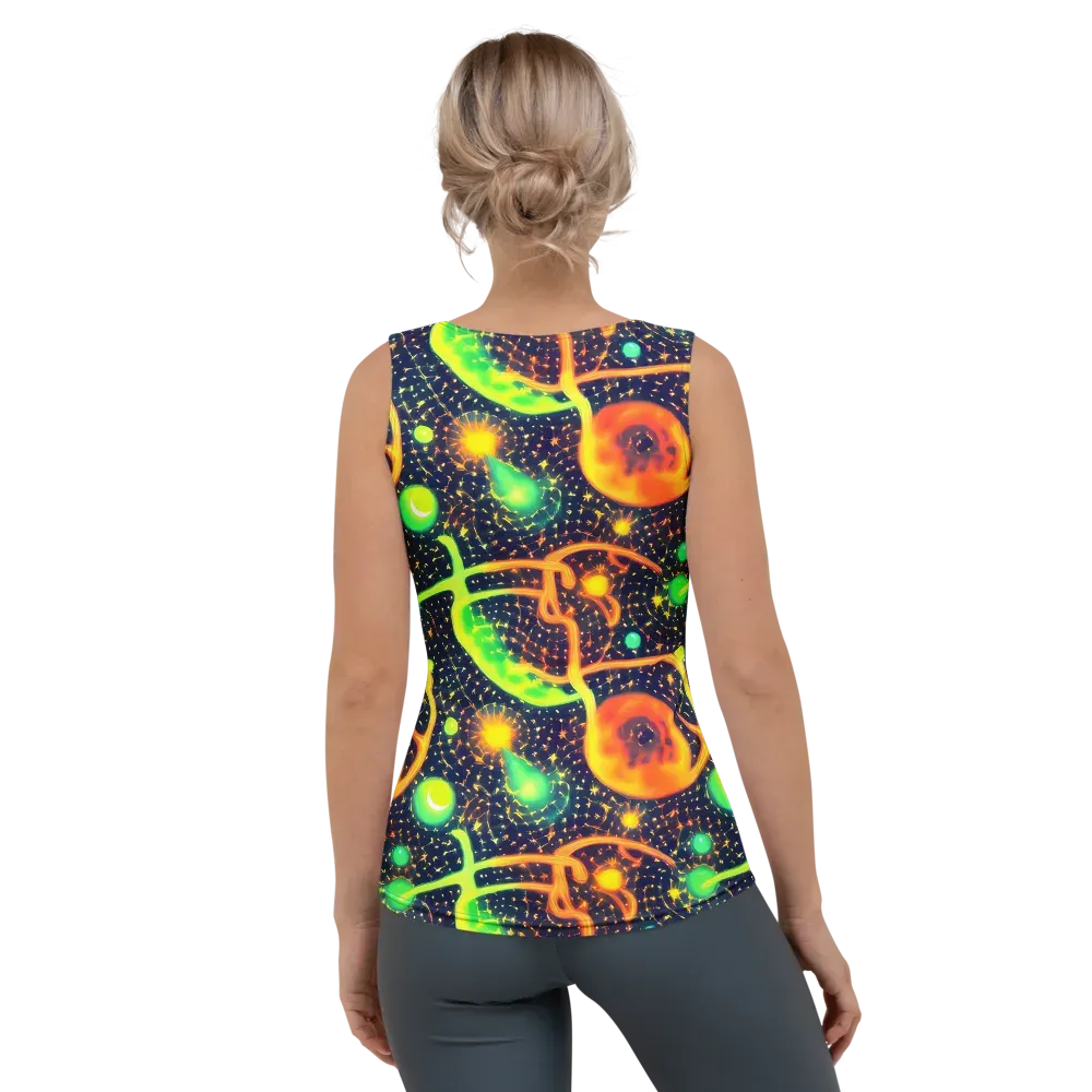 Coorte's Cosmos on Women's Tank Top — Back