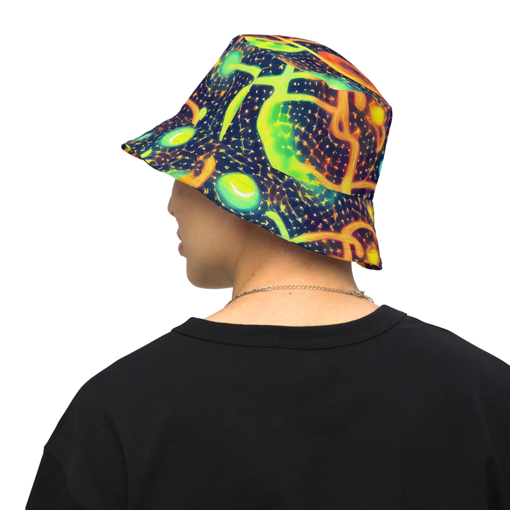 Coorte's Cosmos on Reversible Bucket Hat — Back Inside