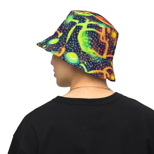 Coorte's Cosmos on a Reversible Bucket Hat
