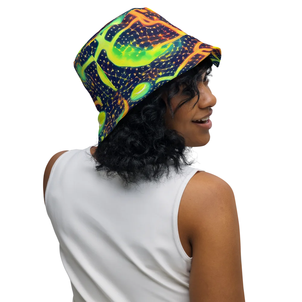 Coorte's Cosmos on Reversible Bucket Hat — Right Outside
