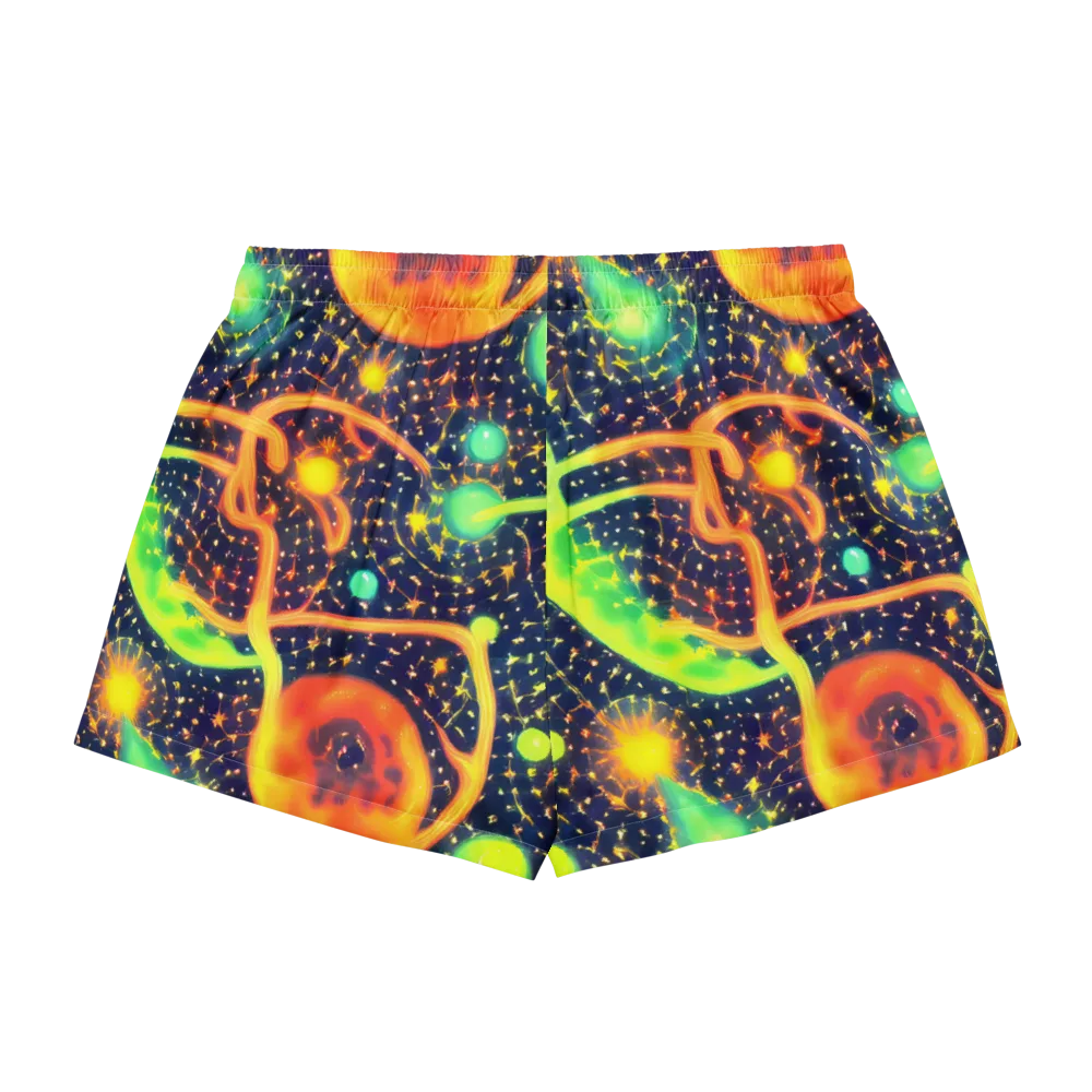 Coorte's Cosmos on Women's Pajama Shorts — Back