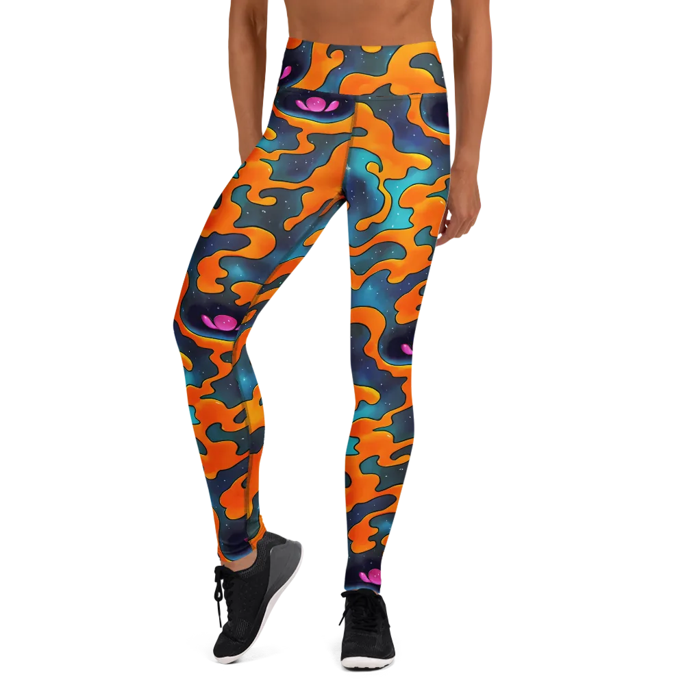 Criswell Cosmos on Yoga Leggings — Front