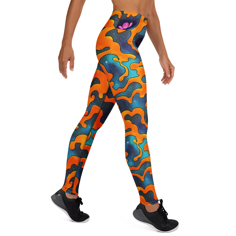 Criswell Cosmos on Yoga Leggings — Right