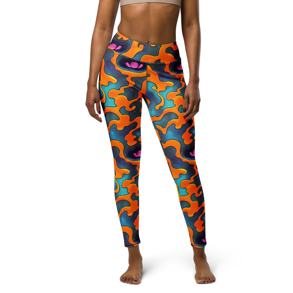 Criswell Cosmos on Yoga Leggings — Front
