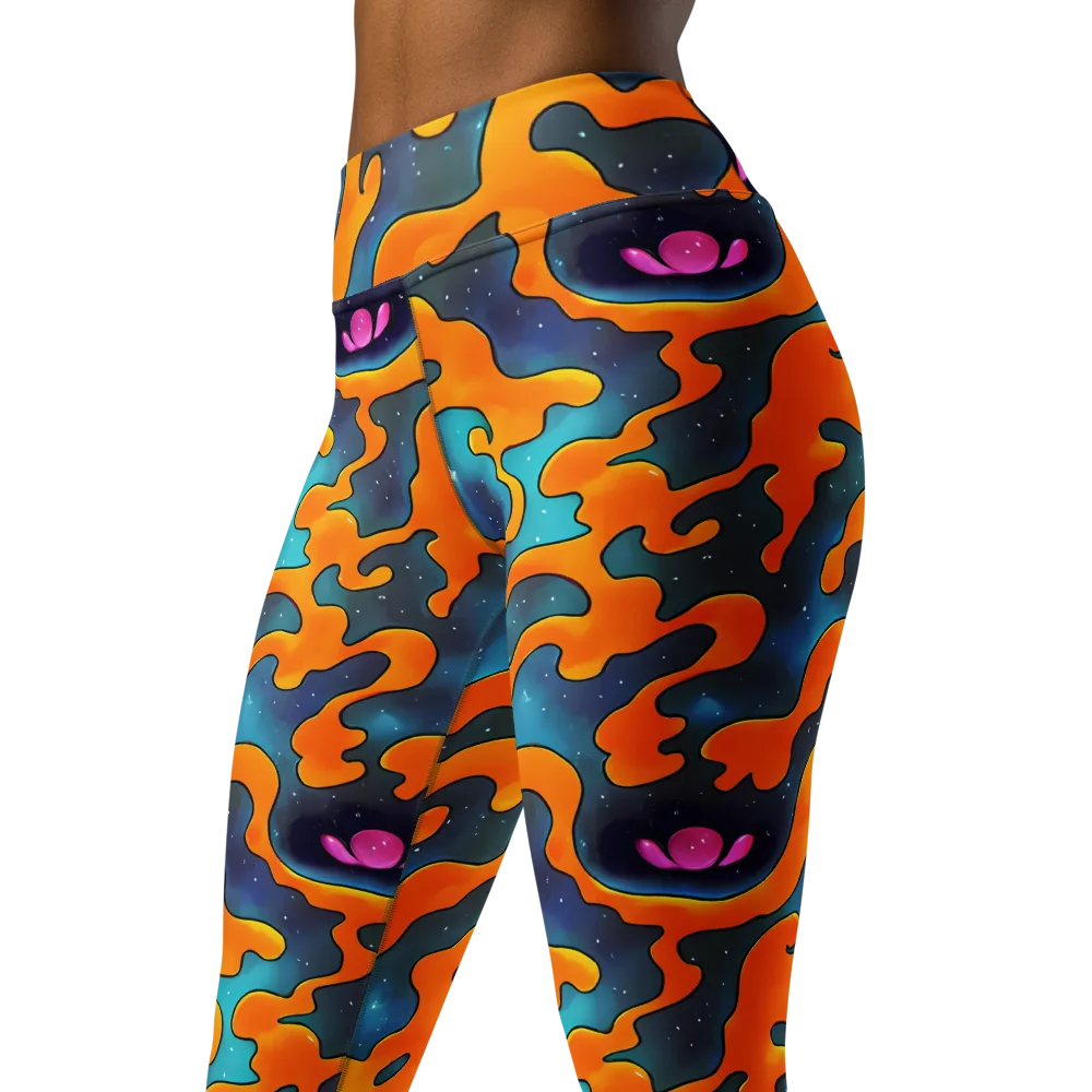 Criswell Cosmos on Yoga Leggings — Left Front