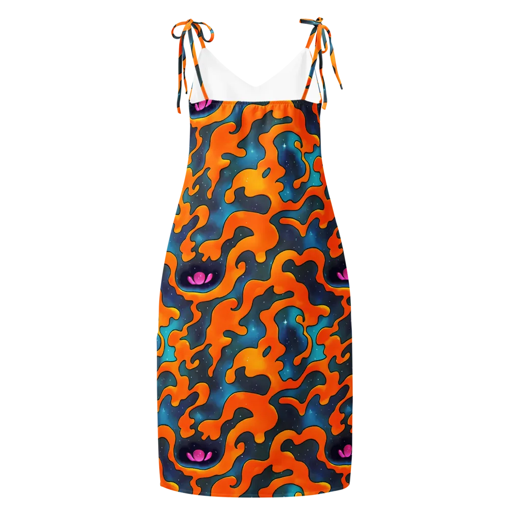 Criswell Cosmos on Slip Dress — Back