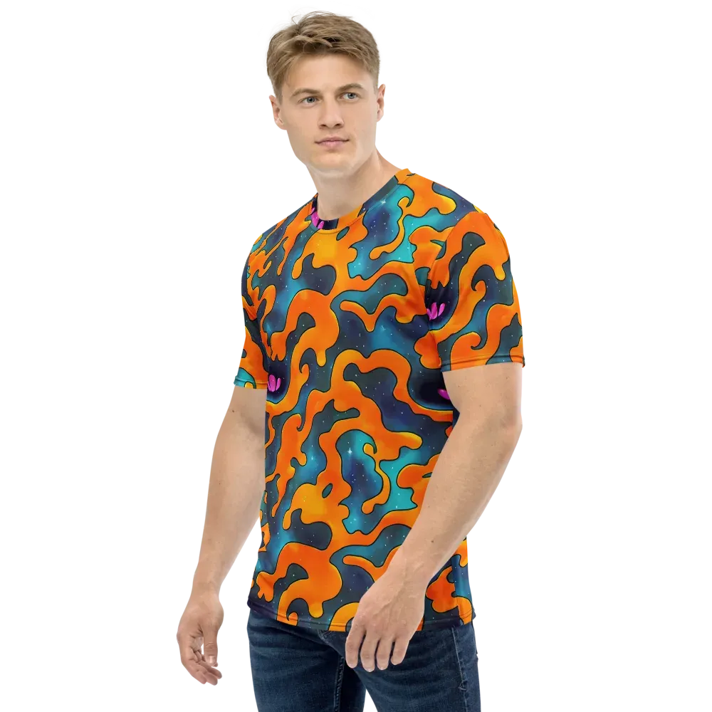 Criswell Cosmos on Men's Crew Neck T-Shirt — Left