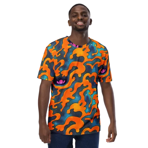 Criswell Cosmos on a Men's Crew Neck T-Shirt