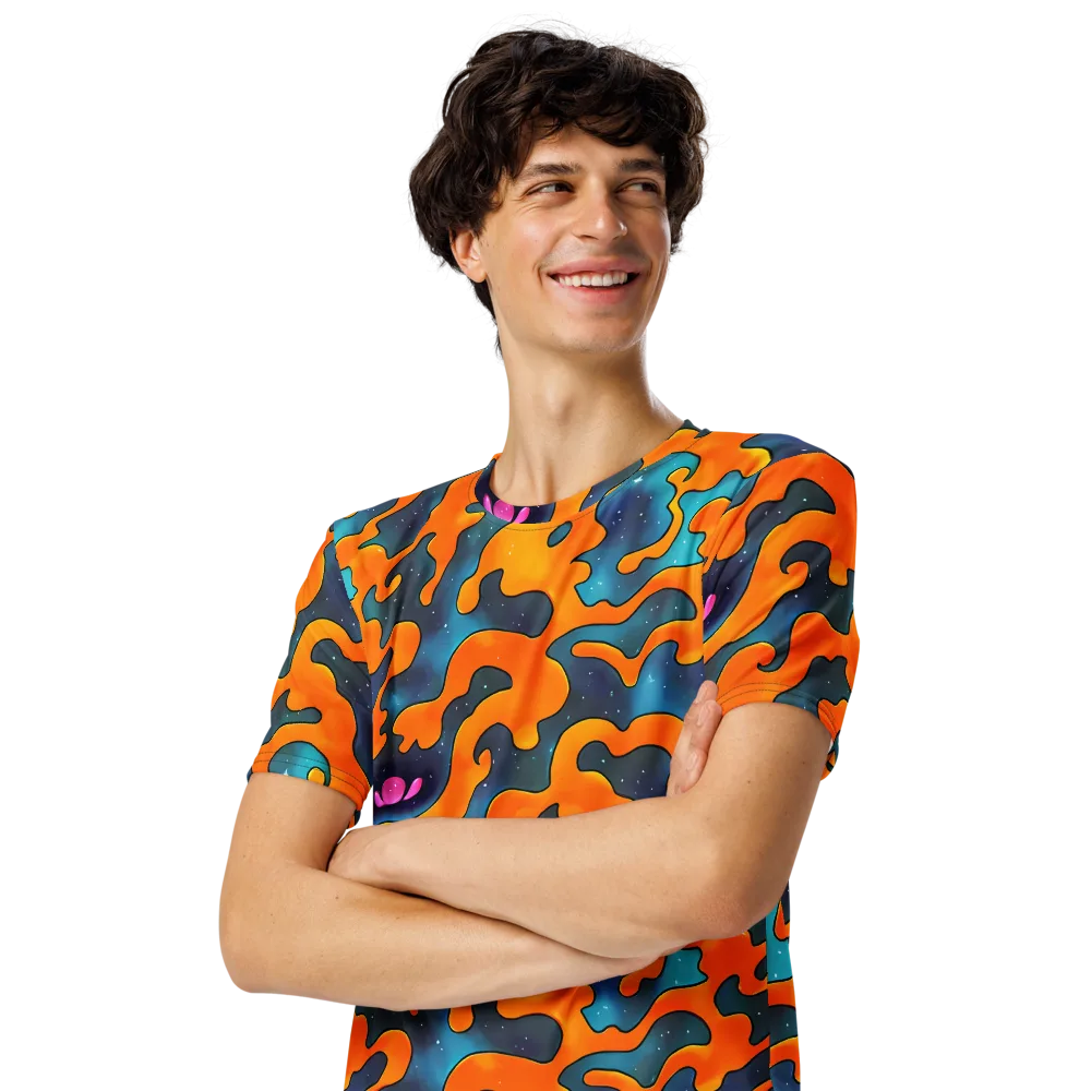 Criswell Cosmos on Men's Crew Neck T-Shirt — Left Front