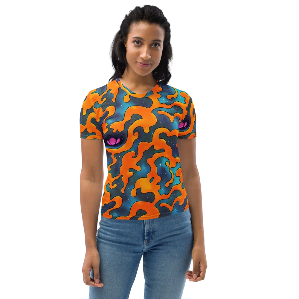Criswell Cosmos on Women's Crew Neck T-Shirt — Front