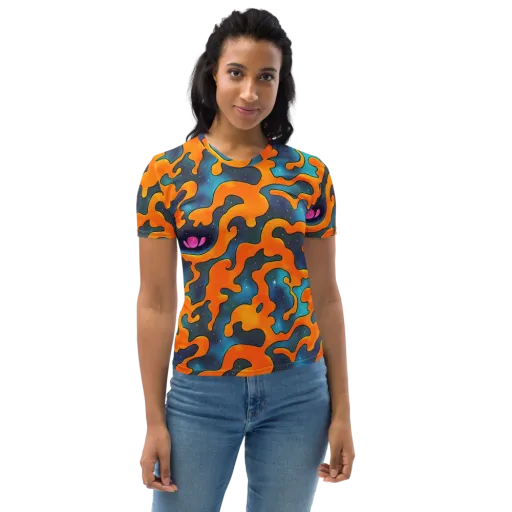 Criswell Cosmos on a Women's Crew Neck T-Shirt