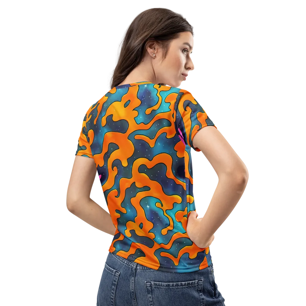 Criswell Cosmos on Women's Crew Neck T-Shirt — Back