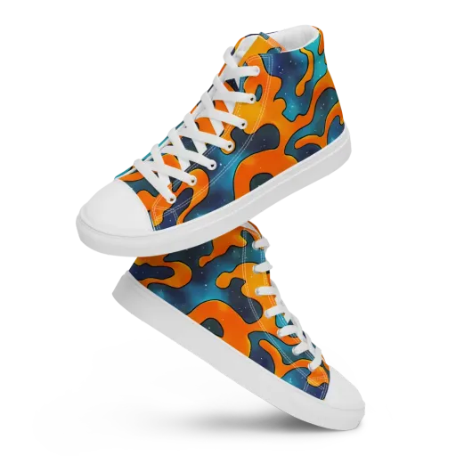 Criswell Cosmos on a Women's High Top Canvas Shoes