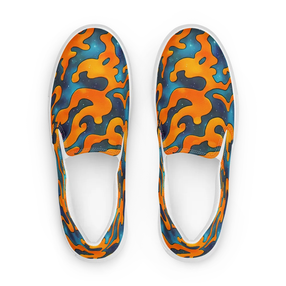 Criswell Cosmos on Men's Slip-On Canvas Shoes — Front