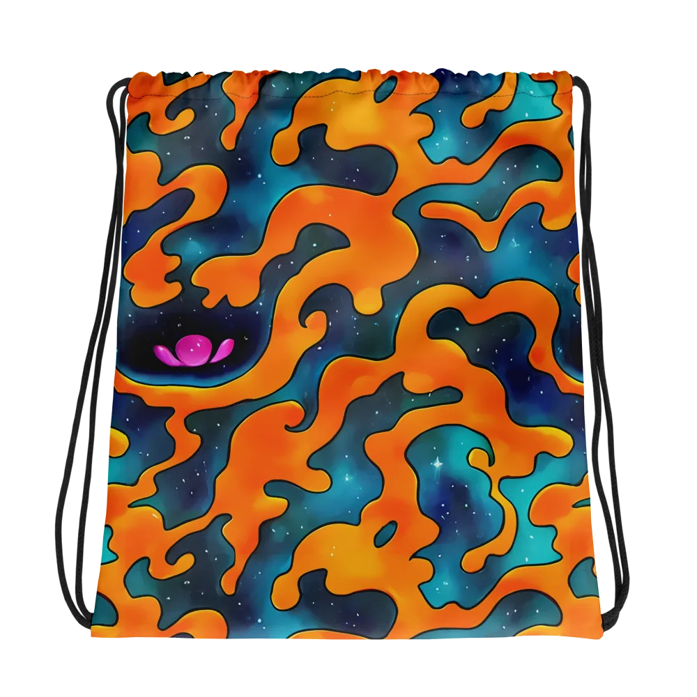 Criswell Cosmos on Drawstring Bag — Photo