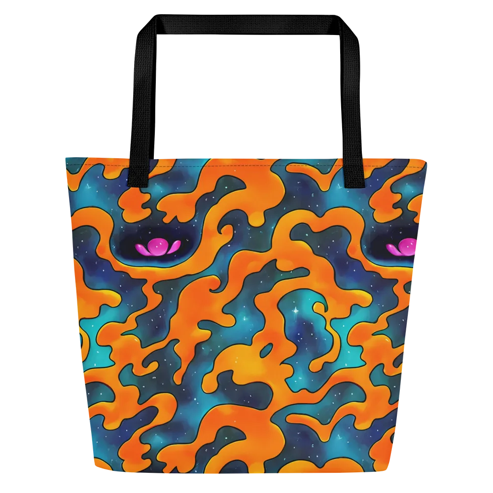 Criswell Cosmos on Large Tote Bag W/ Pocket — Front