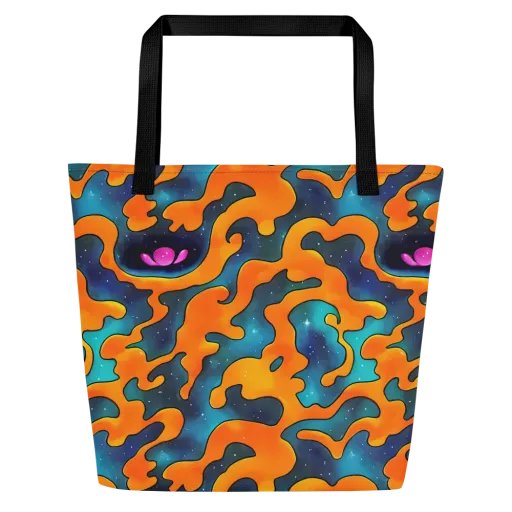 Criswell Cosmos on a Large Tote Bag W/ Pocket