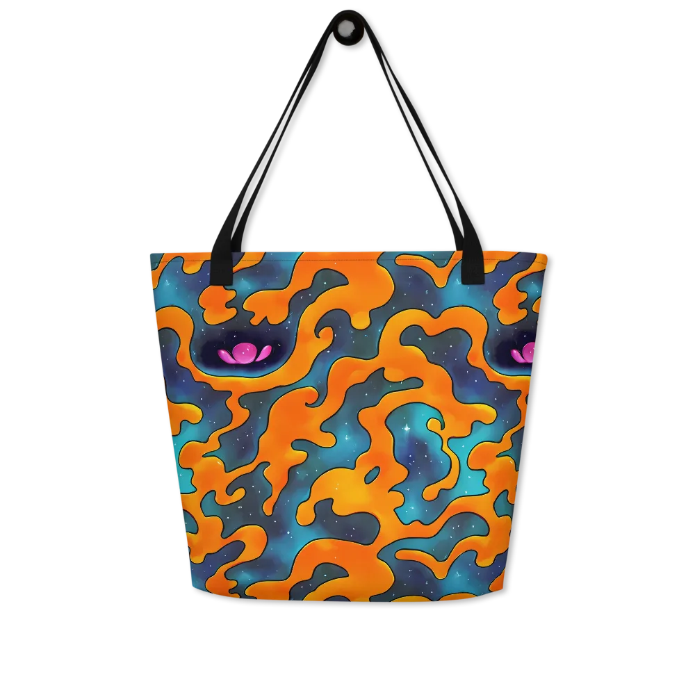 Criswell Cosmos on Large Tote Bag W/ Pocket — Front