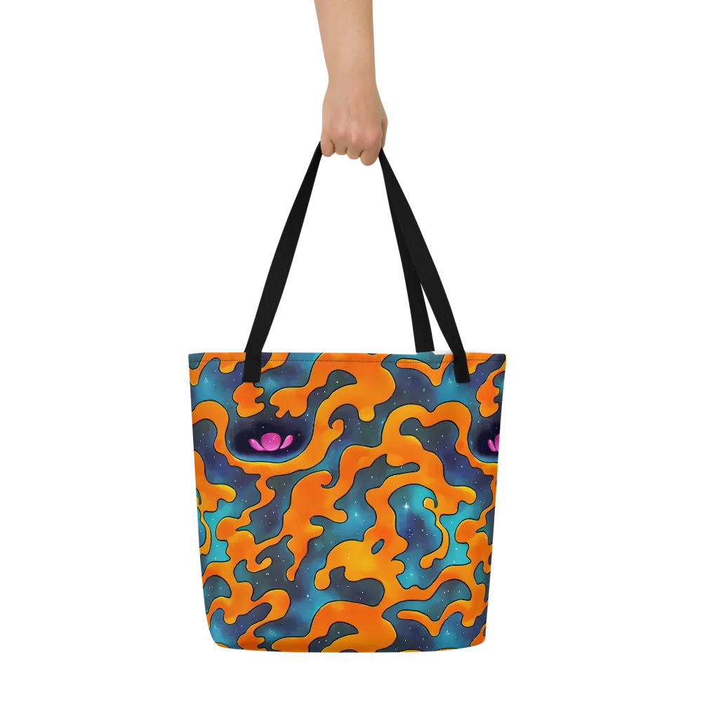 Criswell Cosmos on Large Tote Bag W/ Pocket — Front