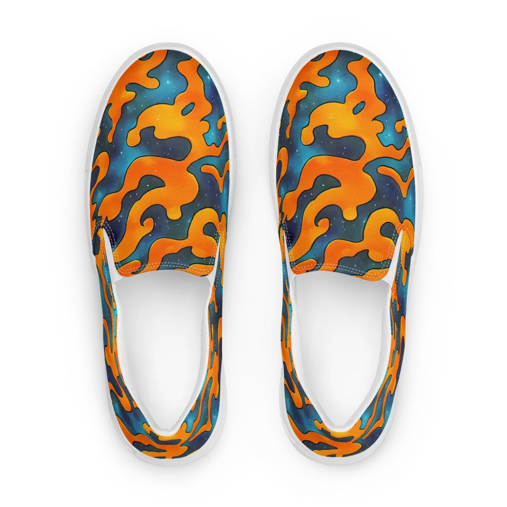 Criswell Cosmos on Women's Slip-On Canvas Shoes — Front