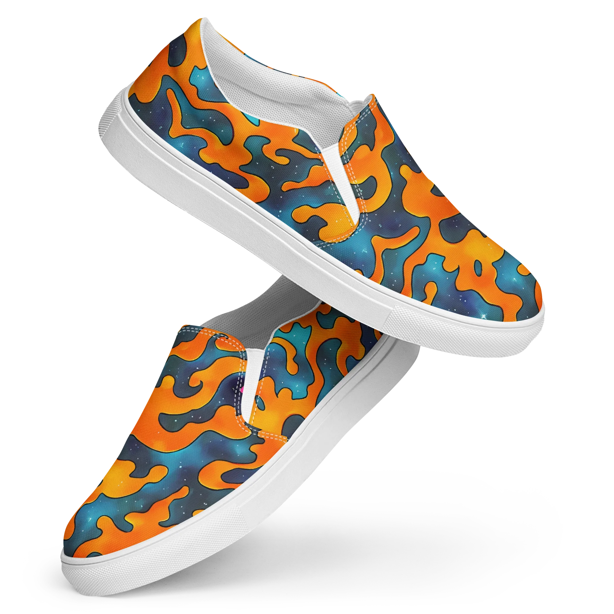 Criswell Cosmos on Women's Slip-On Canvas Shoes — Front