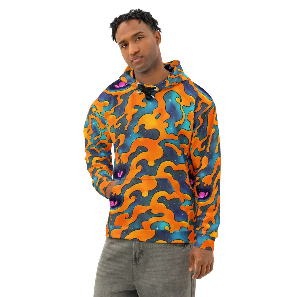 Criswell Cosmos on Cotton Hoodie — Left Front