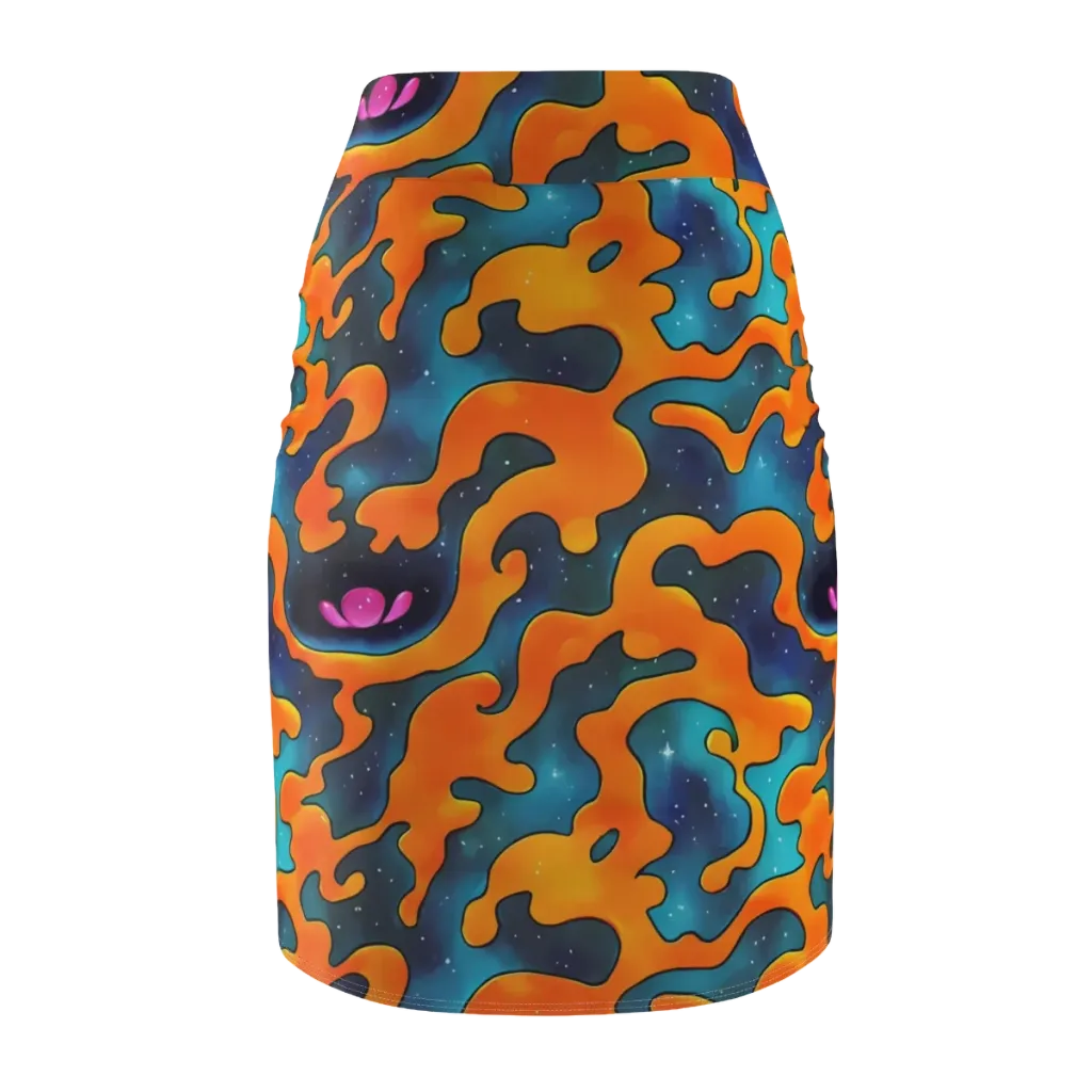 Criswell Cosmos on Pencil Skirt — Back
