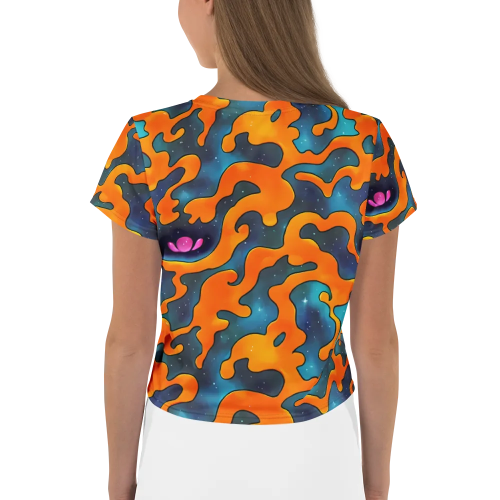 Criswell Cosmos on Crop Tee — Back