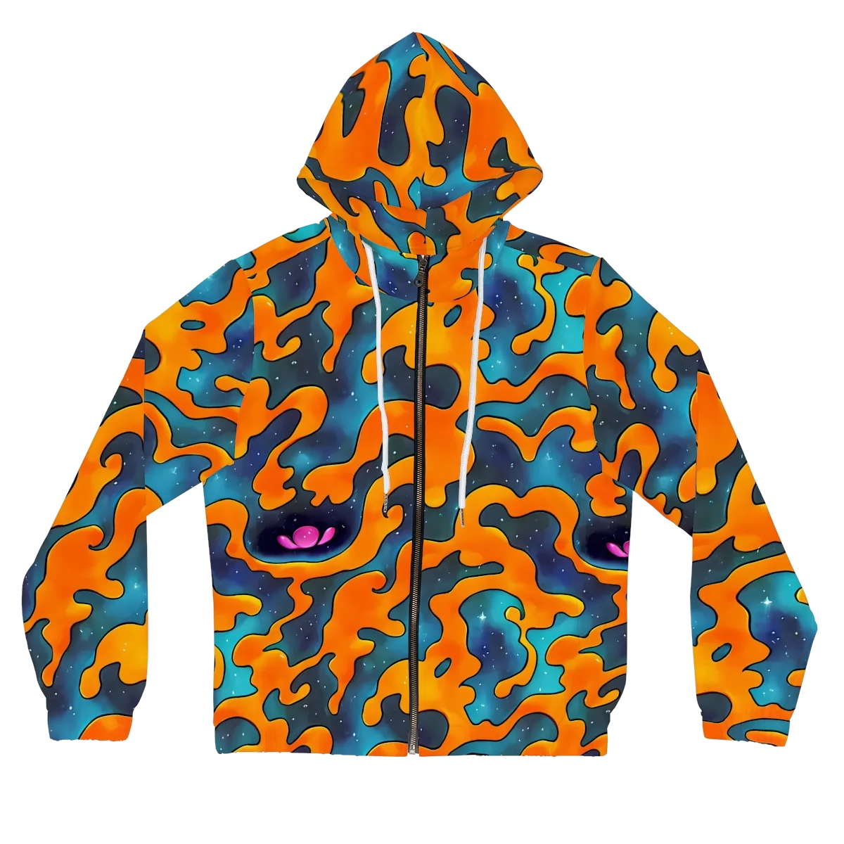 Criswell Cosmos on Women's Full-Zip Hoodie — Front