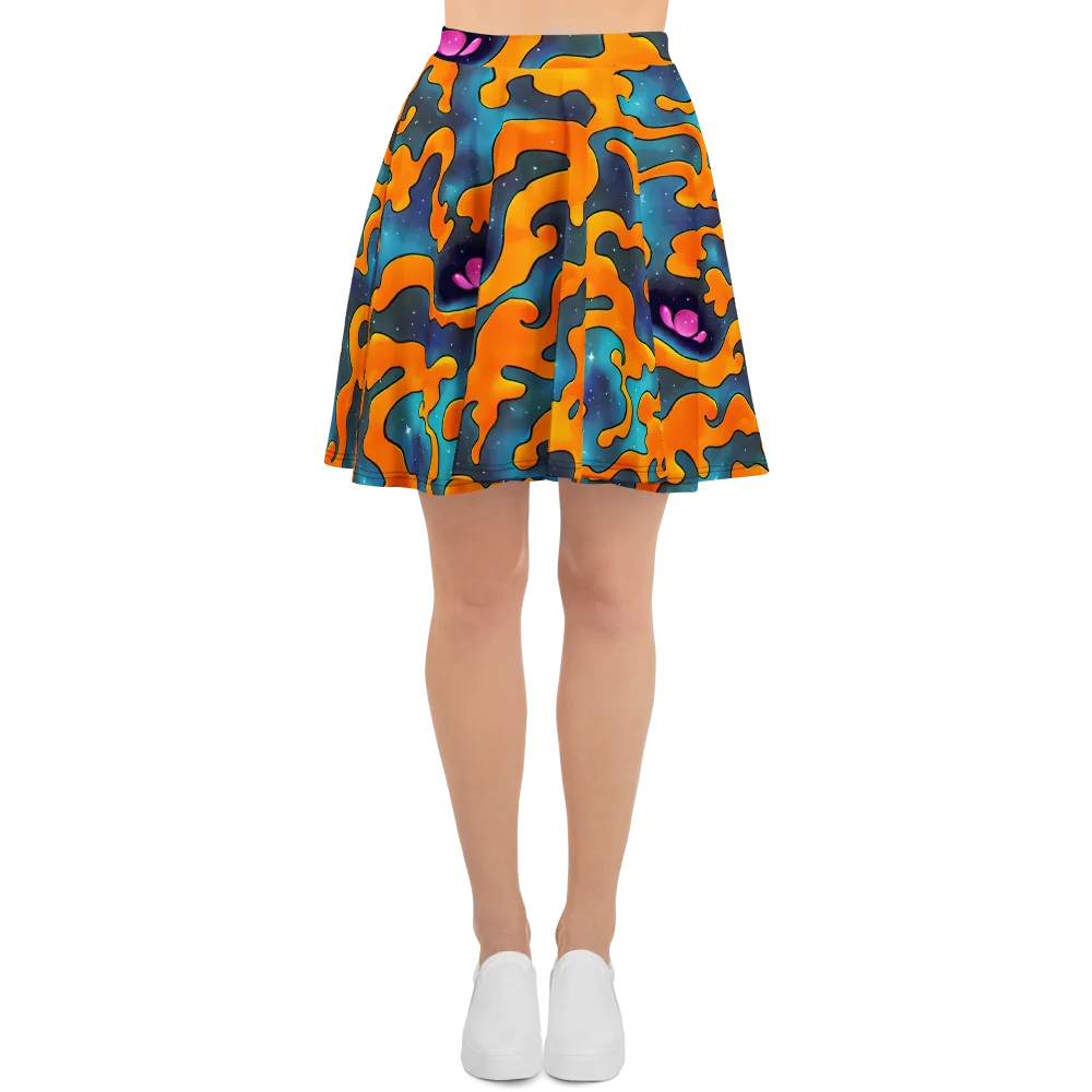 Criswell Cosmos on Skater Skirt — Front