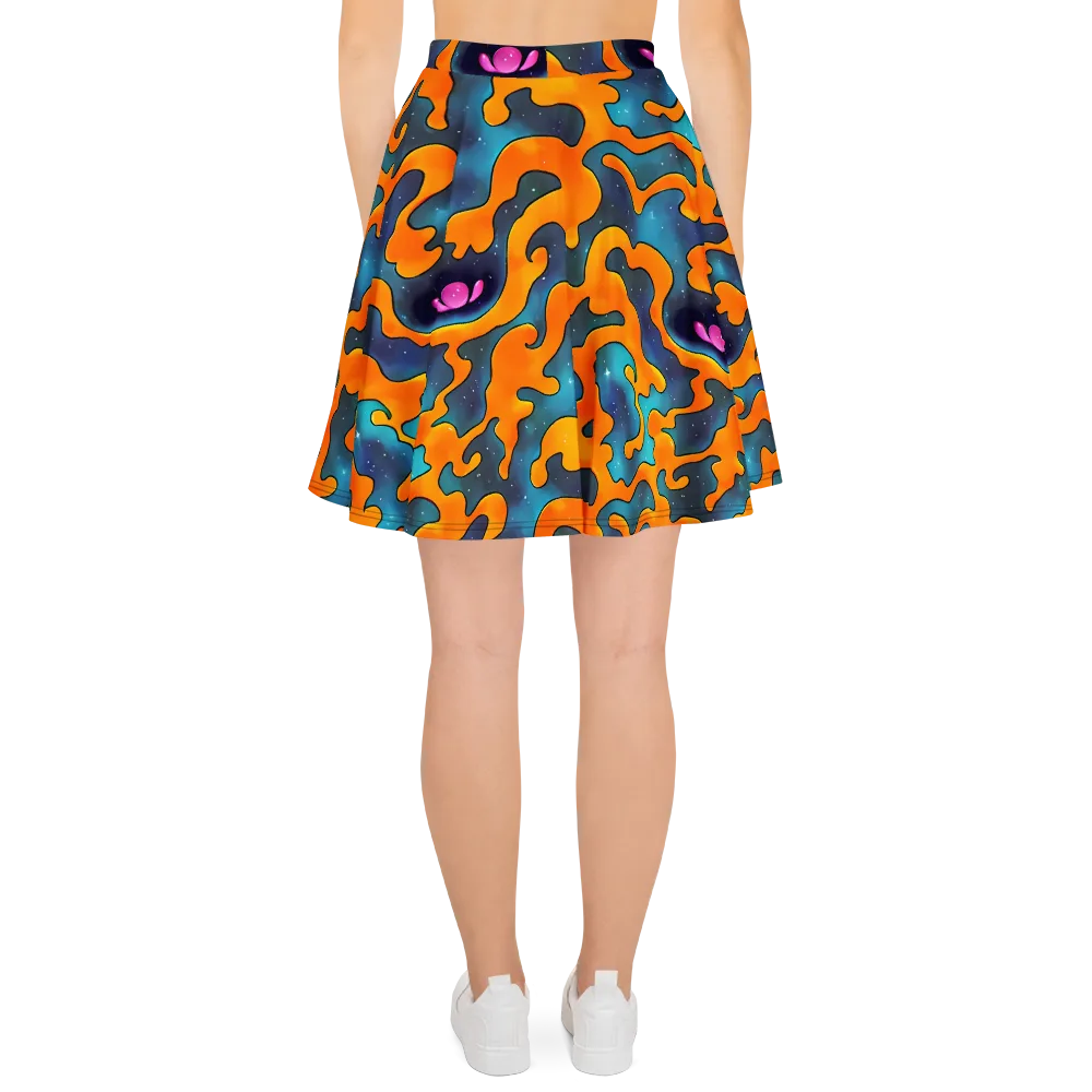 Criswell Cosmos on Skater Skirt — Back