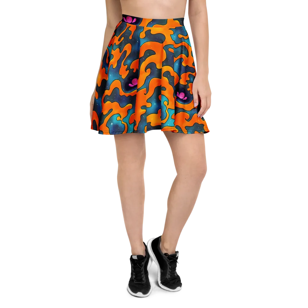 Criswell Cosmos on Skater Skirt — Front