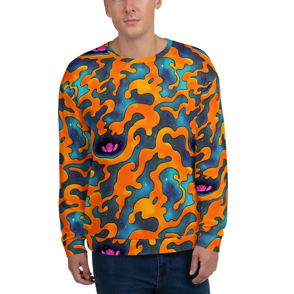 Criswell Cosmos on Sweatshirt — Front