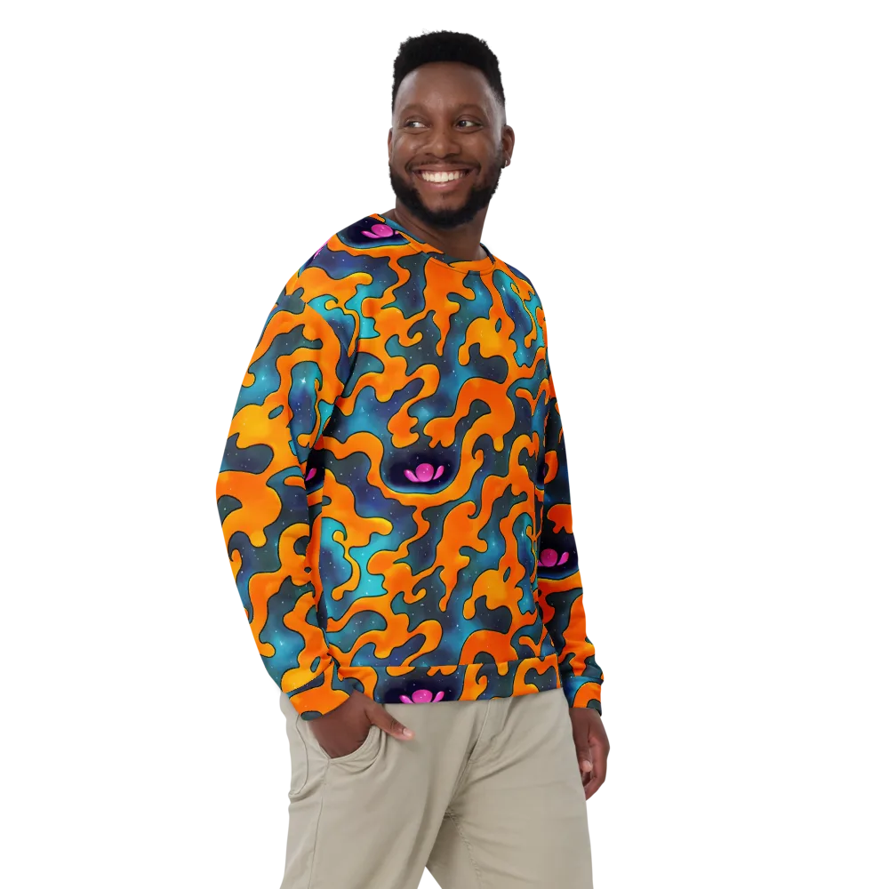 Criswell Cosmos on Sweatshirt — Front