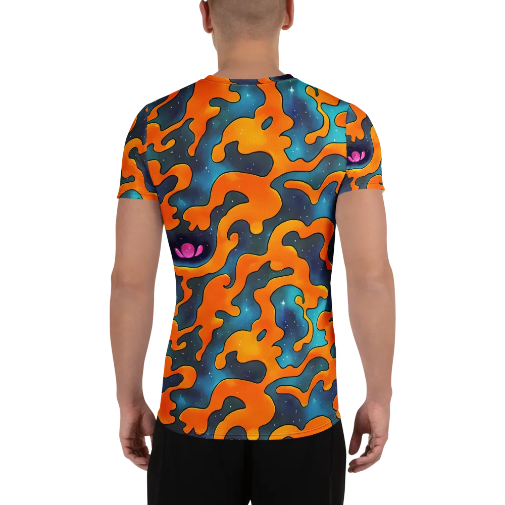 Criswell Cosmos on Men's Athletic T-Shirt — Back