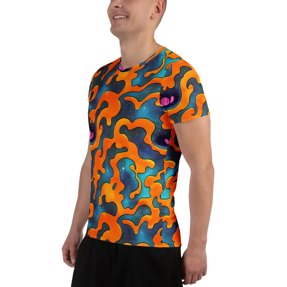Criswell Cosmos on Men's Athletic T-Shirt — Left