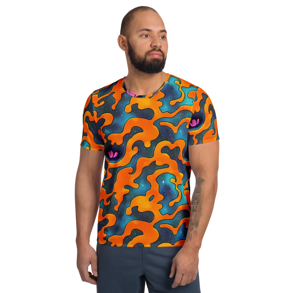 Criswell Cosmos on Men's Athletic T-Shirt — Front