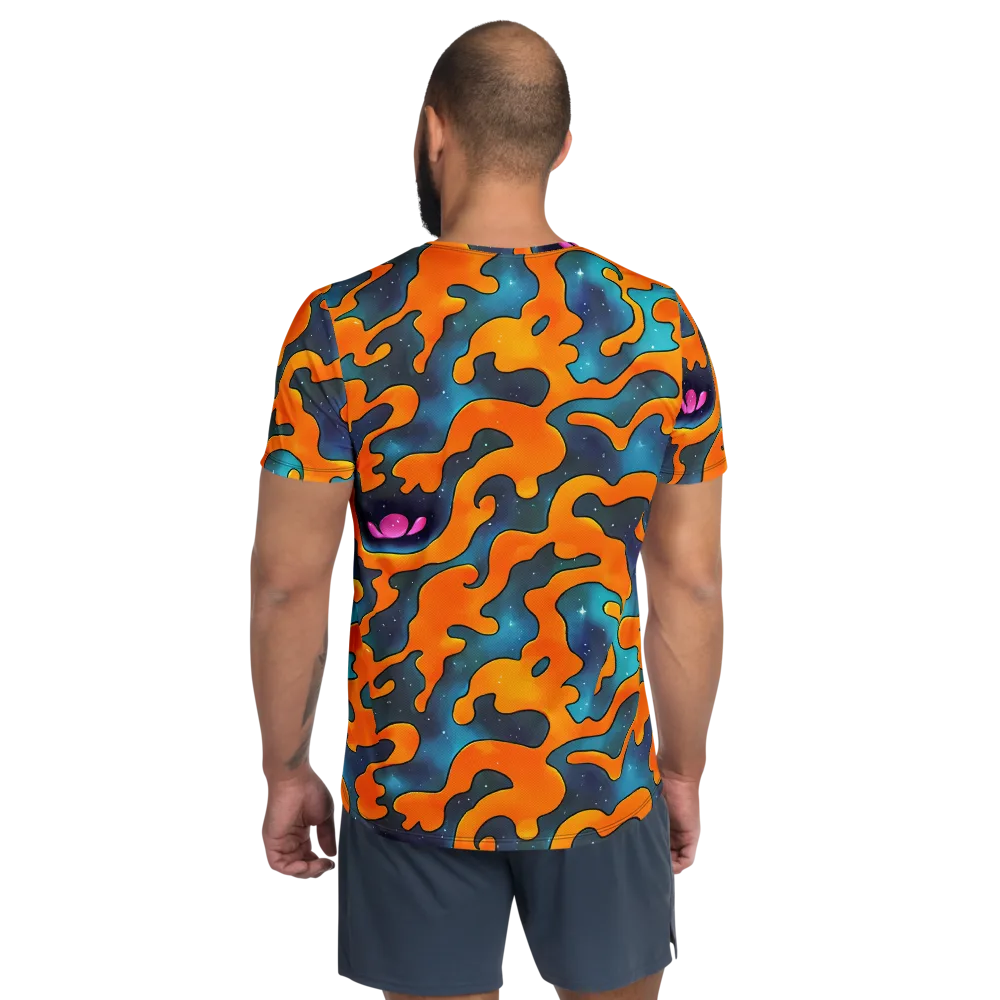 Criswell Cosmos on Men's Athletic T-Shirt — Back