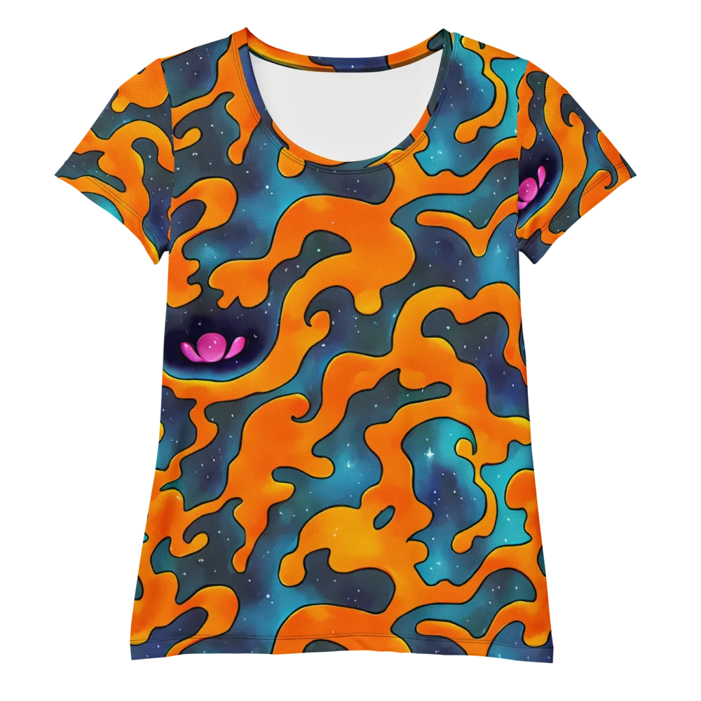 Criswell Cosmos on Women's Athletic T-Shirt — Front