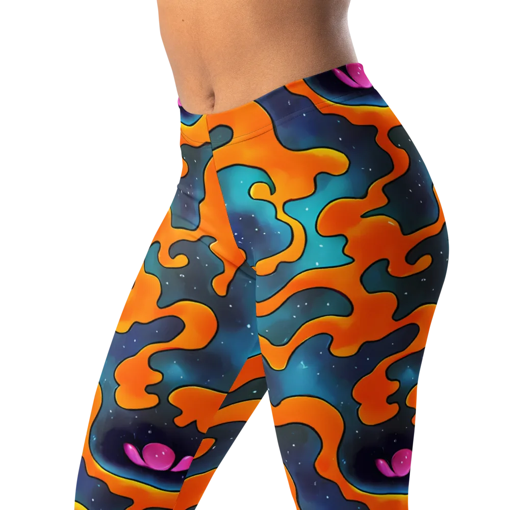 Criswell Cosmos on Leggings — Left Front