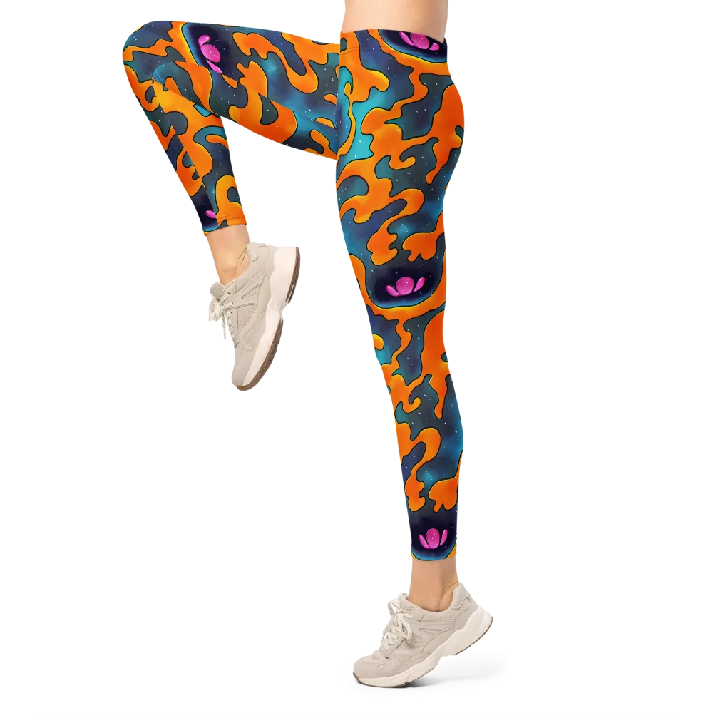 Criswell Cosmos on Leggings — Left