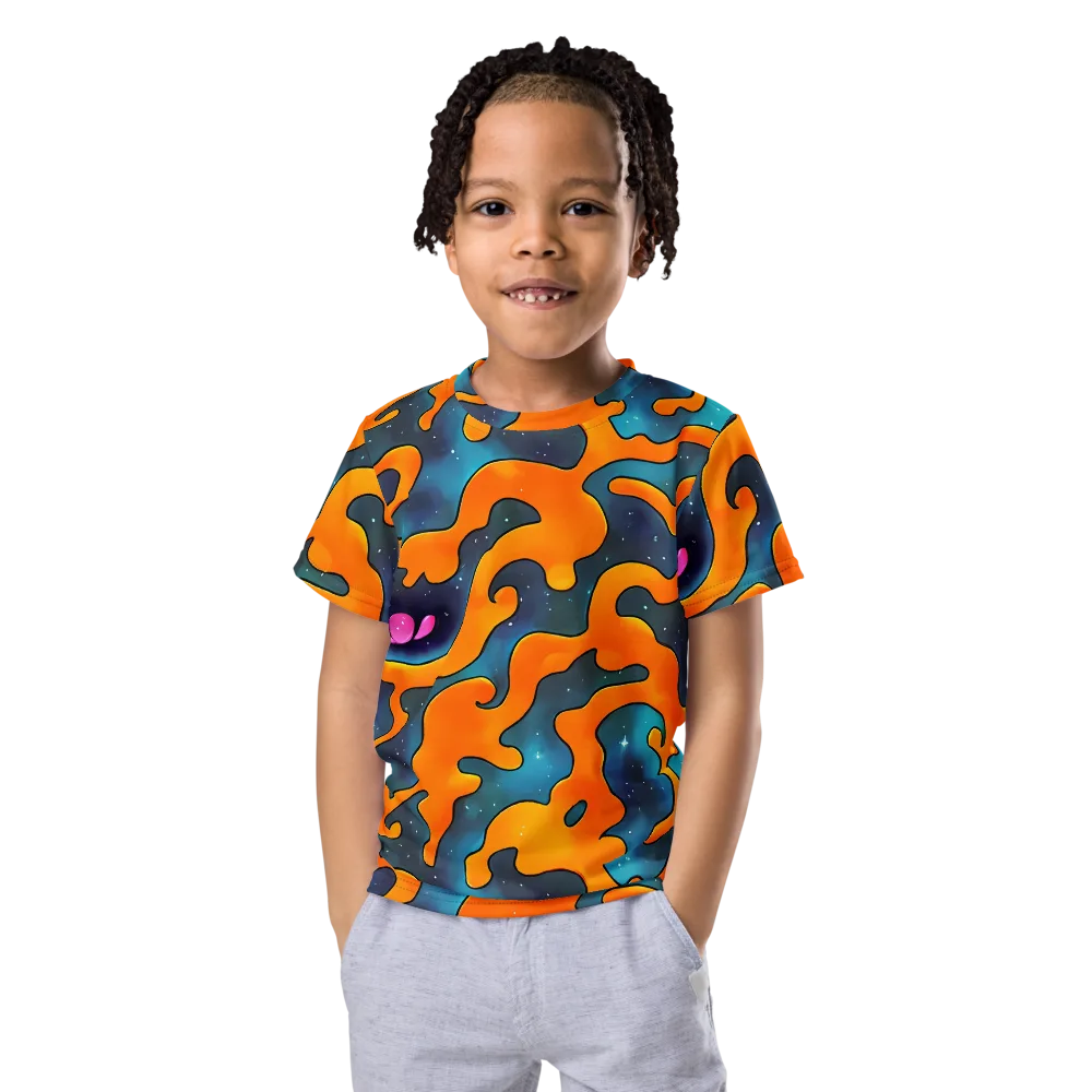 Criswell Cosmos on Kids Crew Neck T-Shirt — Front