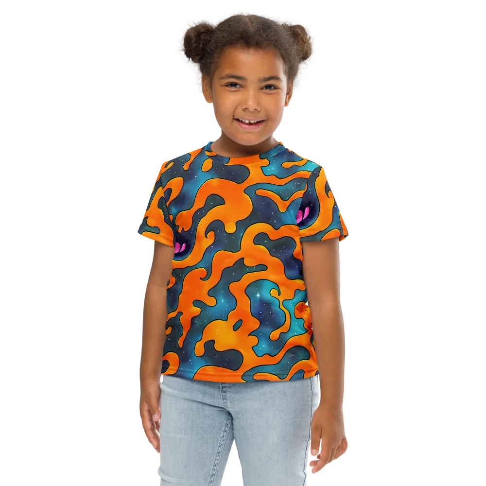 Criswell Cosmos on Kids Crew Neck T-Shirt — Front